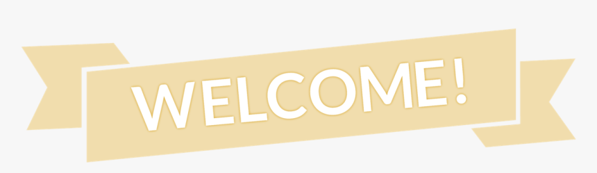 Gold Banner That Spells Out Welcome - Wood, HD Png Download, Free Download