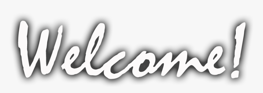 Welcome White Font Png, Transparent Png, Free Download