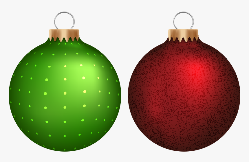 Green Christmas Ornaments Vector Transparent Download - Red Christmas Ball Png, Png Download, Free Download