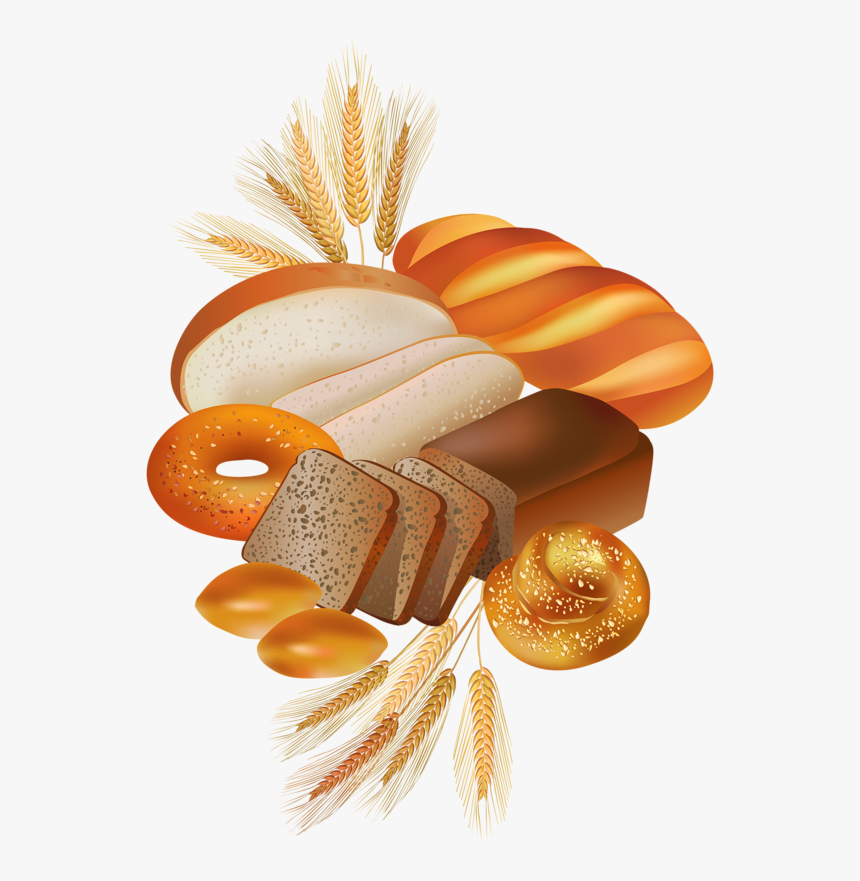 Food Clipart Bread - Bakery Products Vector Free, HD Png Download, Free Download