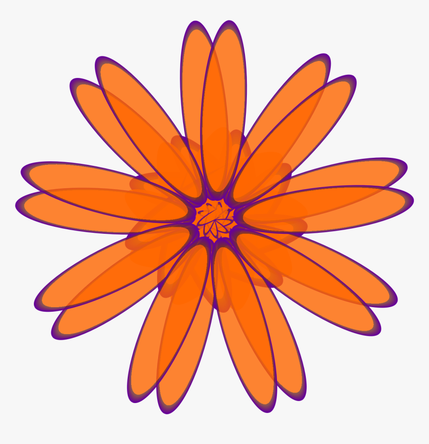 Orange Daisy Clip Arts - Takashi Murakami Flower Without Background, HD Png Download, Free Download