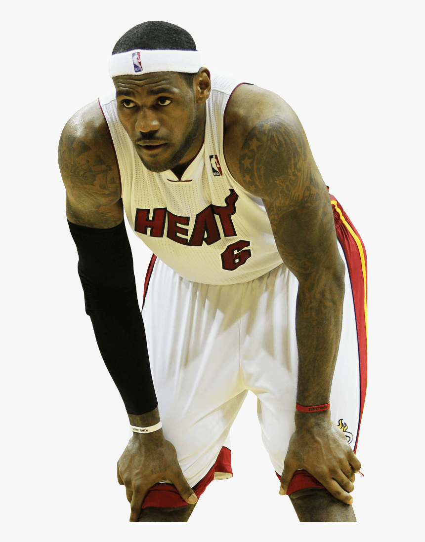 Lebron James Looking Left - Lebron James Miami Heat Png, Transparent Png, Free Download