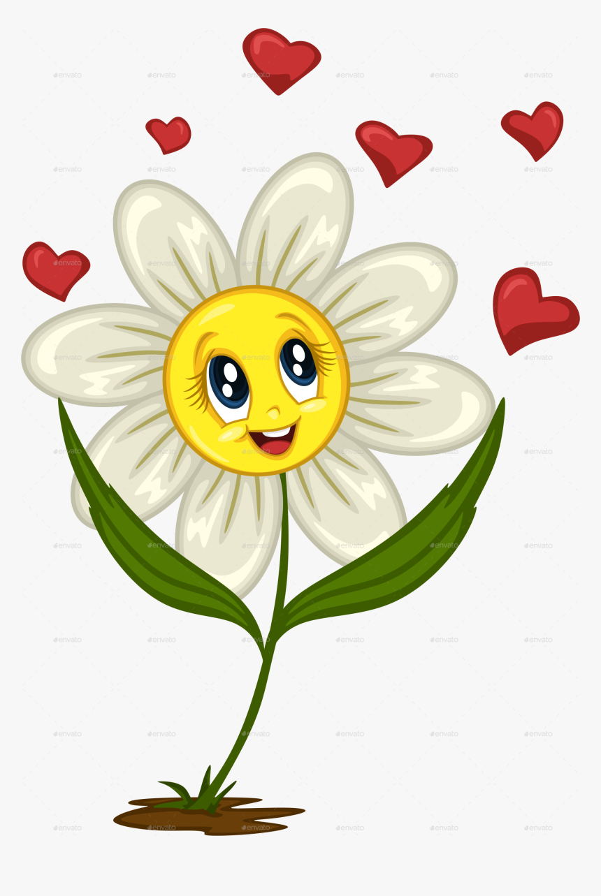 Transparent Daisey Clipart - Cartoon Daisy, HD Png Download, Free Download