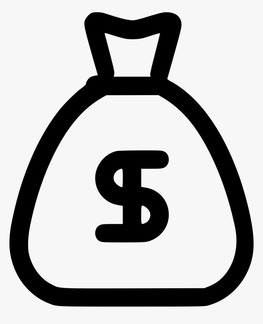 Dollar Money Bag - White Money Bag Png, Transparent Png, Free Download