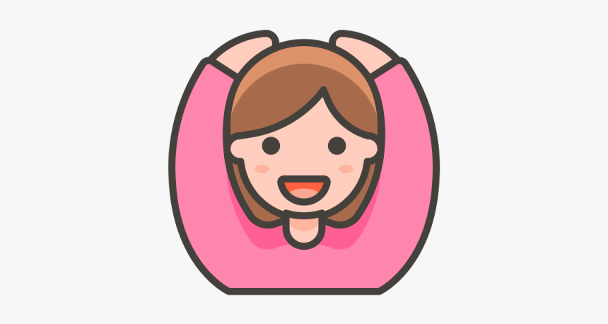 Ok Clipart Ok Emoji - Cartoon Of Person Raising Hand, HD Png Download, Free Download