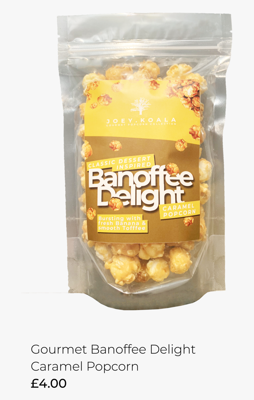 Gourmet Banoffee Delight Popcorn 100gr Joey - Kettle Corn, HD Png Download, Free Download