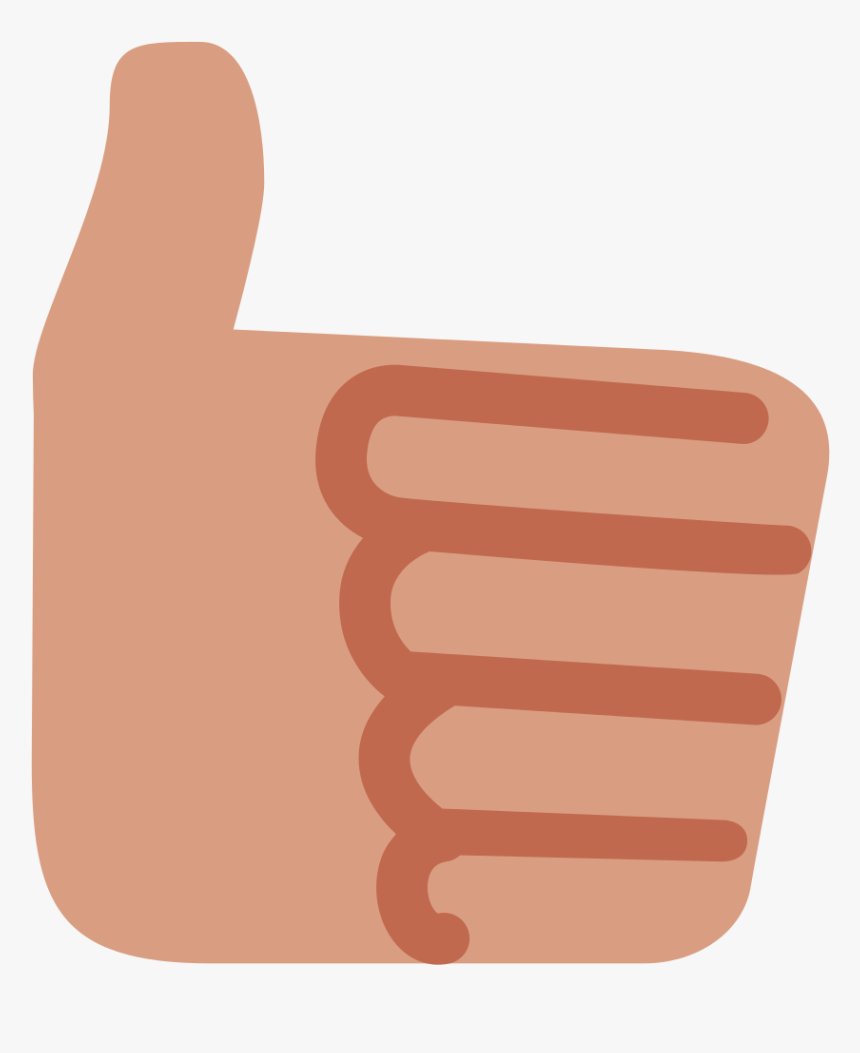 File - Twemoji 1f44d - Svg - Thumbs Up Emoji Twitter - Twemoji Thumbs Up, HD Png Download, Free Download