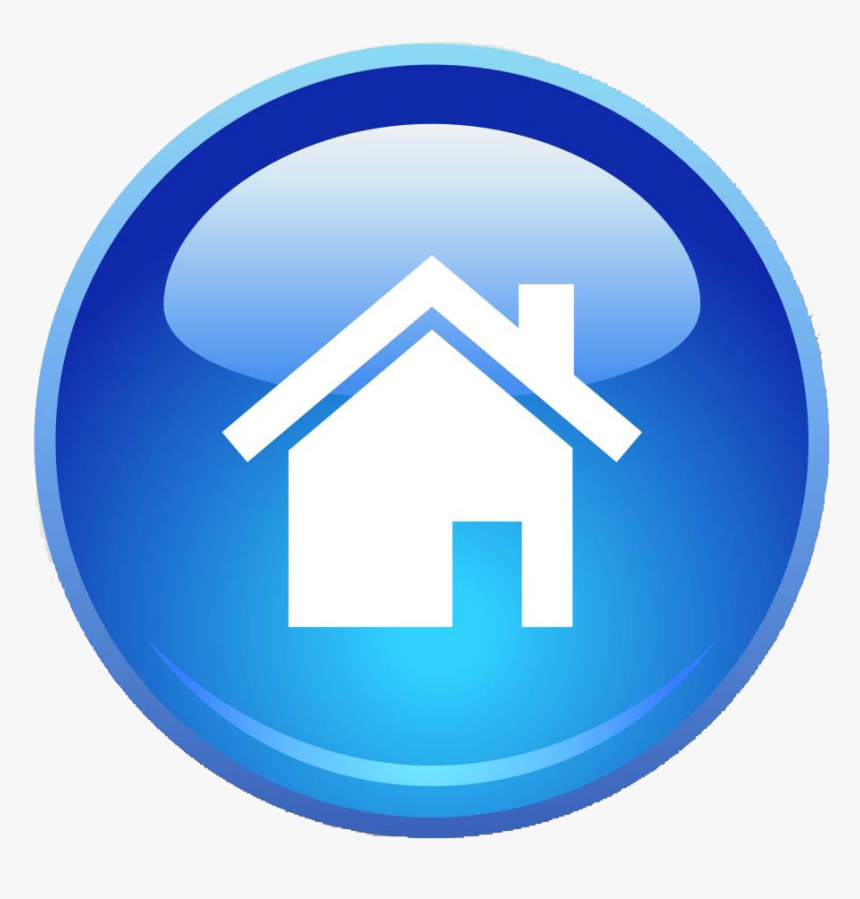 Blue Home Page Icon Png - Website Icon Home Png, Transparent Png, Free Download