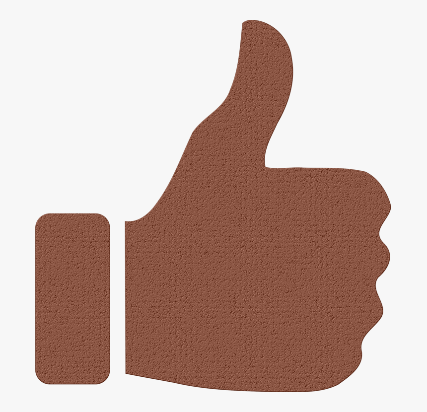 Brown,thumb,finger - Thumbs Up Brown, HD Png Download, Free Download