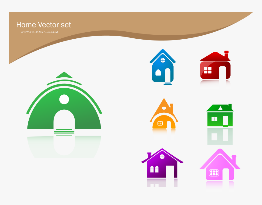 Free Vector Home Icons Free Vector - Free Vector House 3d, HD Png Download, Free Download