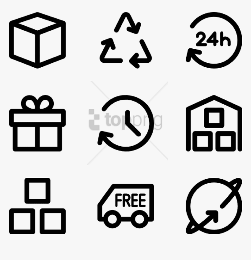 Free Png Logistic Delivery Icon Collection - Logistics Delivery Icon Set, Transparent Png, Free Download