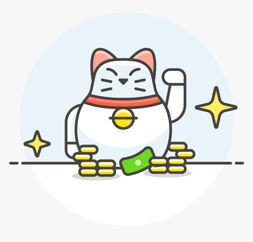 Lucky Cat Money Icon - Money Icons, HD Png Download, Free Download