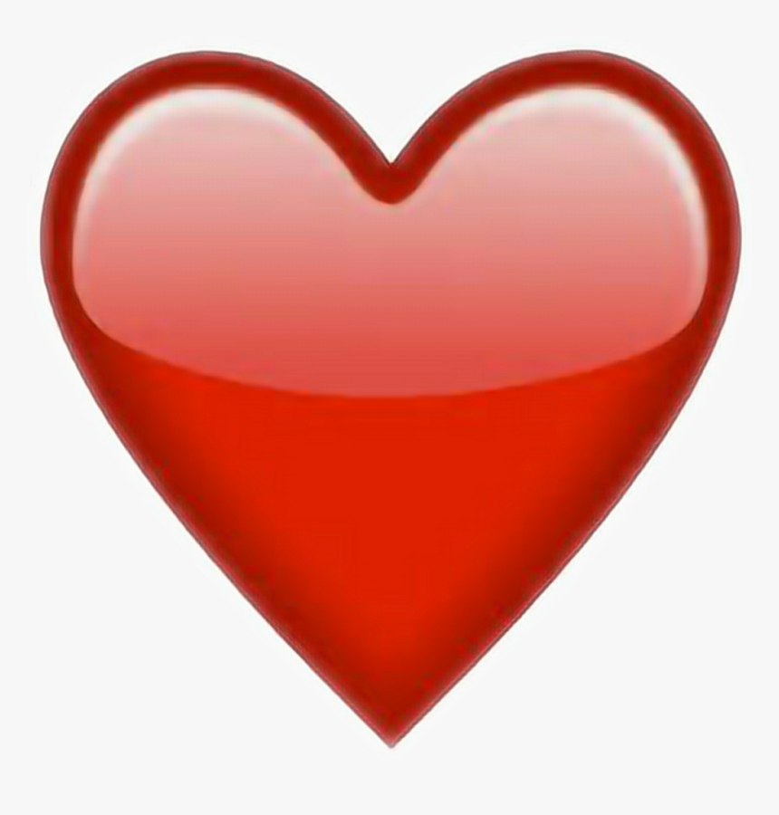 Heart Red Redheart Snapchat Snapchatsticker Sticker - Transparent Background Red Heart Emoji, HD Png Download, Free Download