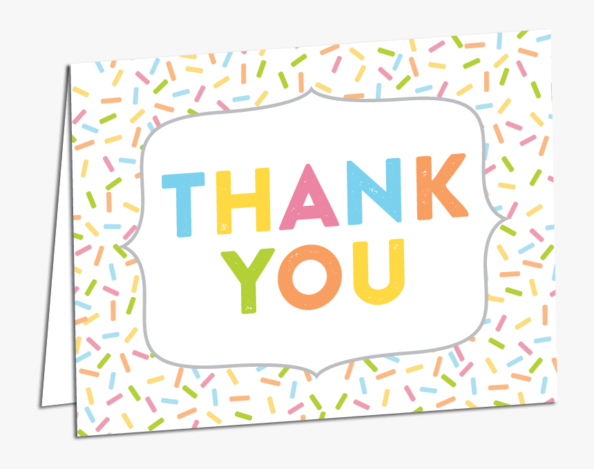 Sprinkle Thank You Card Printed Envelope Png You Sprinkle - Pride Thank You,  Transparent Png - kindpng