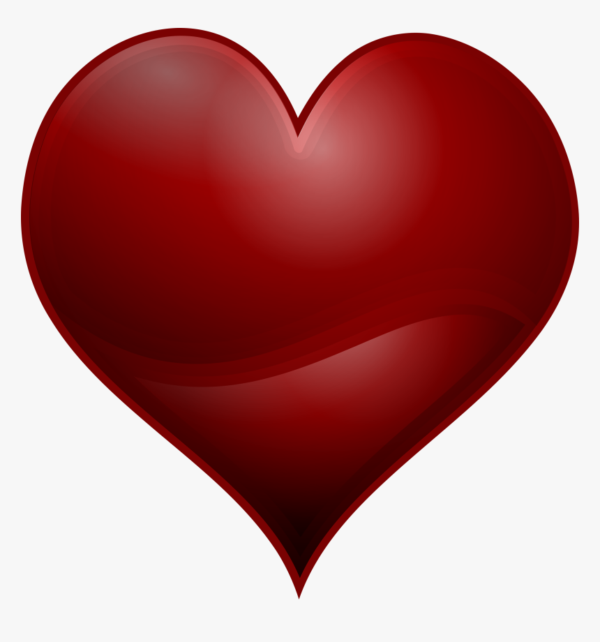 Free Red Heart Clip Art - Love Heart Symbol Png, Transparent Png, Free Download
