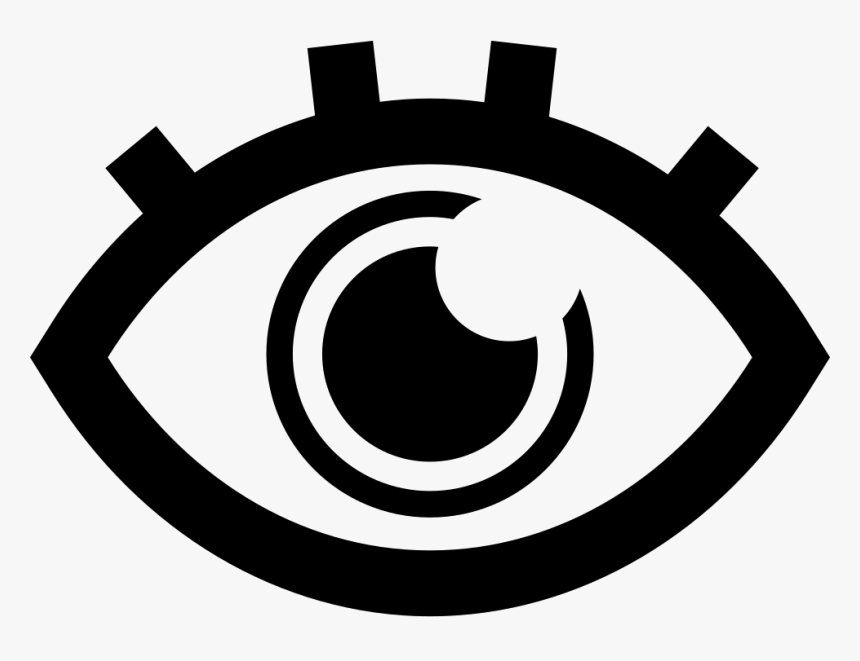 Eye With Eyelashes - Icono Ojos Png, Transparent Png, Free Download