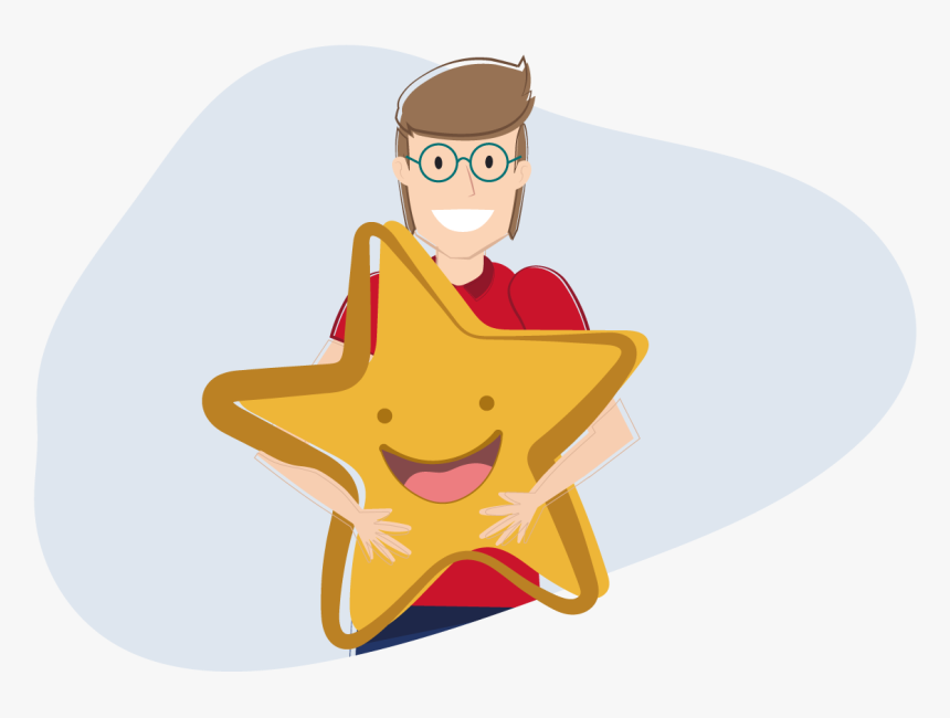 5 It Ok Value Graphics Gold Star - Cartoon, HD Png Download, Free Download