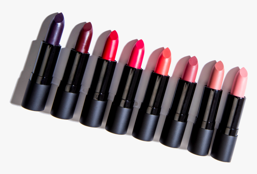 Row Of A Variety Of Uncapped Lux Lipstick Sticks - Makeup Brushes, HD Png Download, Free Download