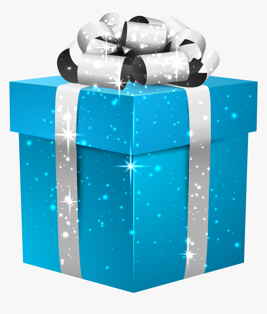 Picsart Birthday Gift Png , Png Download - Blue Gift Box Png, Transparent Png, Free Download