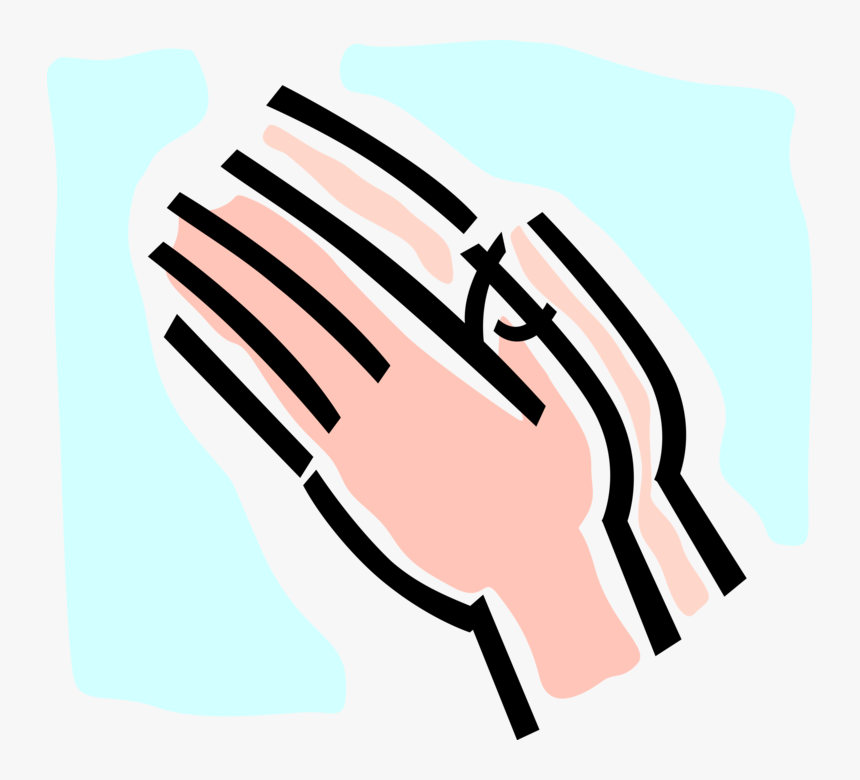 Vector Illustration Of Praying Hands Clasped Together,, HD Png Download, Free Download