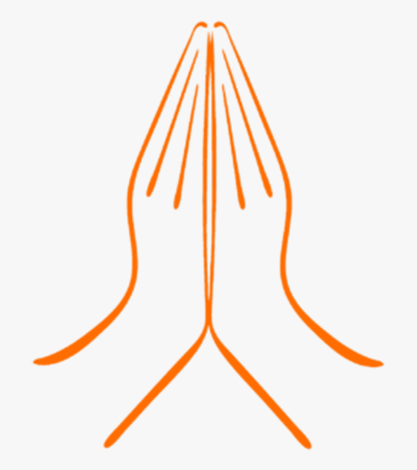 Praying Hands Yoga Logo Design Png Image - Namaste Logo, Transparent Png, Free Download
