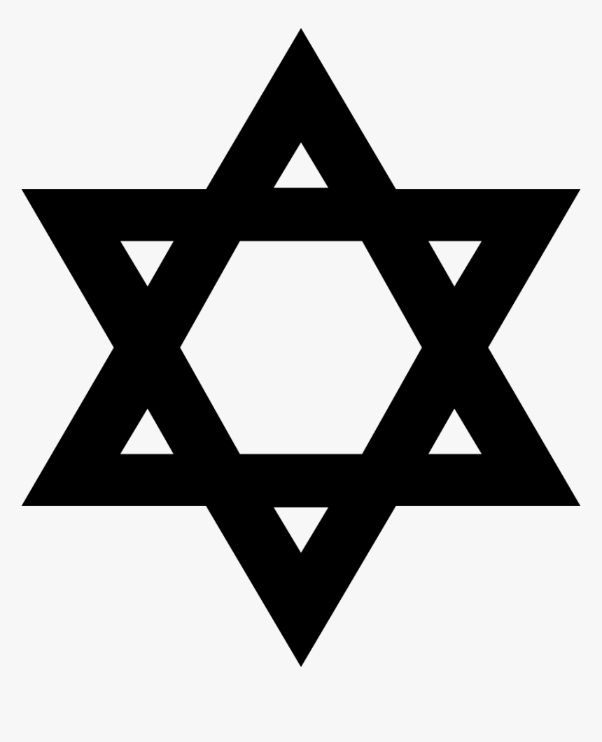 Jewish Star Png - Star Of David Black, Transparent Png, Free Download