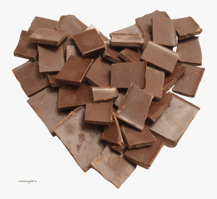 Grab And Download Chocolate Transparent Png Image - Heart Made Of Chocolate, Png Download, Free Download