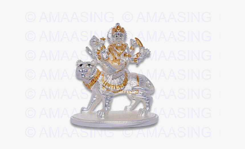 925 Silver Durga - Figurine, HD Png Download, Free Download