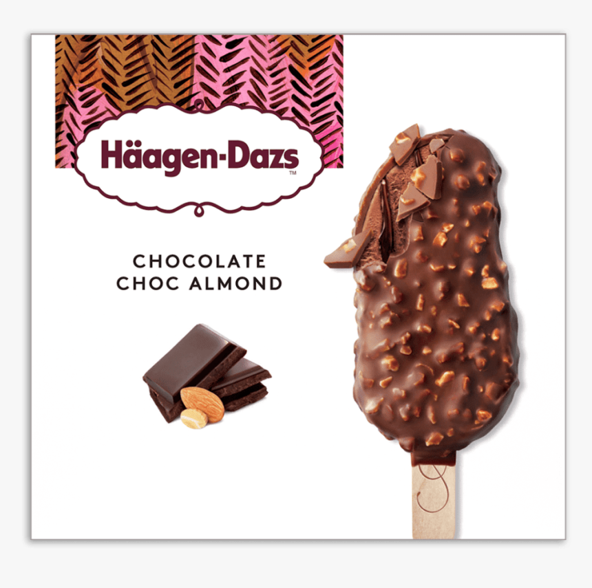 Chocolate Choc Almond Stickbar Mpk Sh - Vanilla Caramel Almond Haagen Dazs, HD Png Download, Free Download