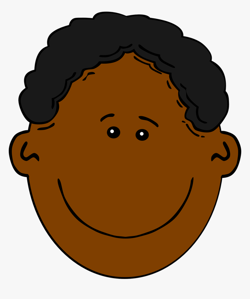 Black Boy Face Cartoon, HD Png Download, Free Download