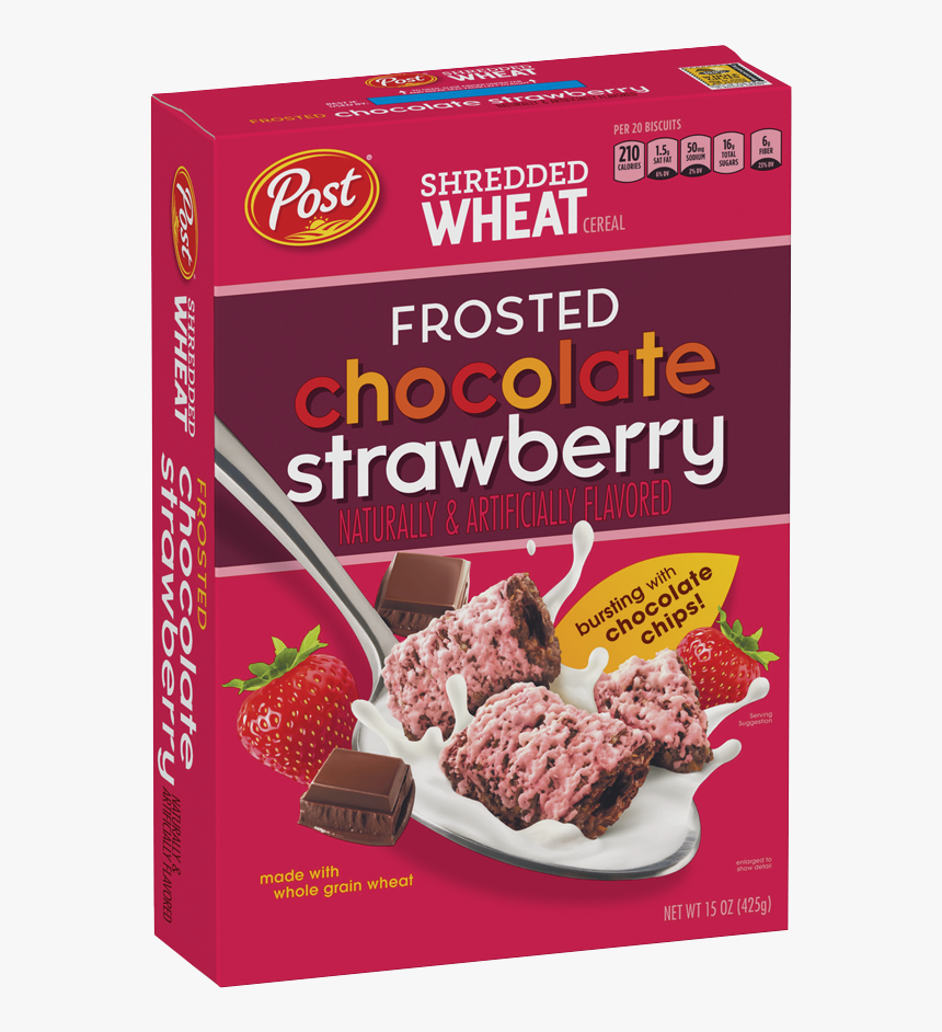Frosted Chocolate Strawberry Shredded Wheat Box - Post Foods, HD Png Download, Free Download