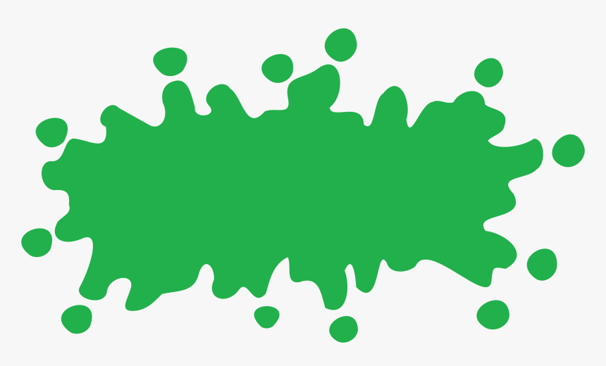 Green Cliparts Transparent Slime - Green Splat Png, Png Download, Free Download