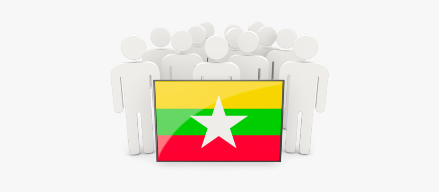 People With Flag - Myanmar People Icon Png, Transparent Png, Free Download