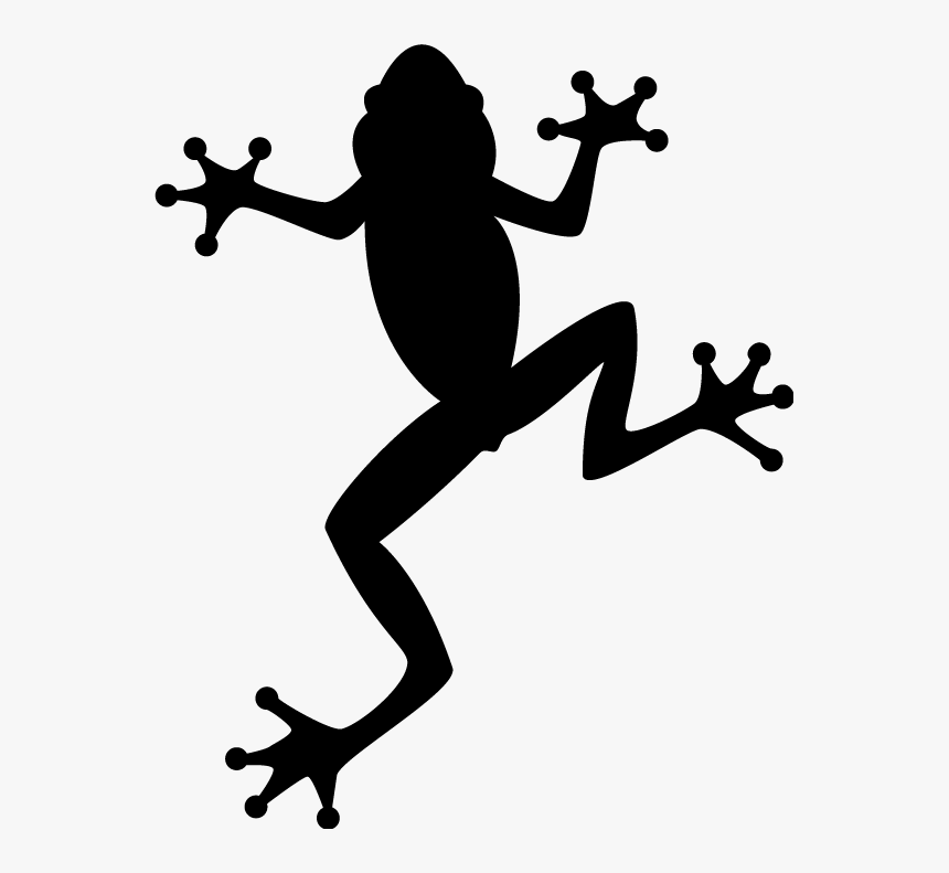 Australian Green Tree Frog Clip Art - Poison Dart Frog Silhouette, HD Png Download, Free Download