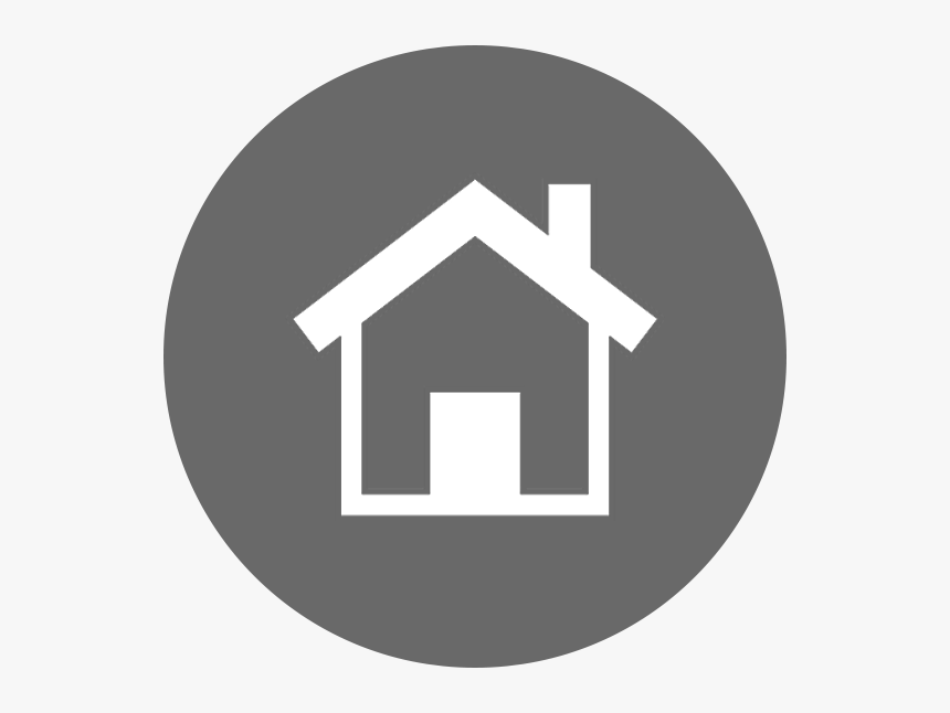 Transparent House Icon Png - Home Icon Grey Circle, Png Download, Free Download