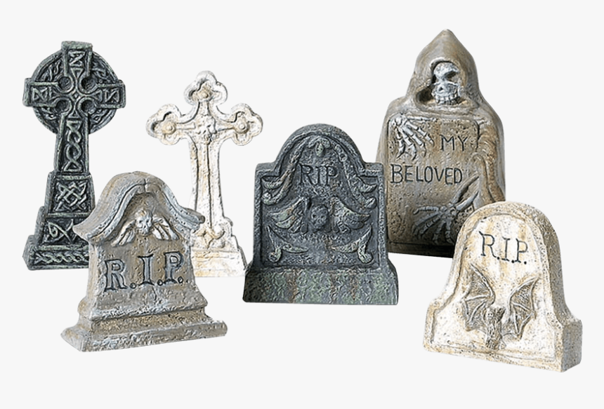 Halloween Village Accessories By Department - Halloween Tombstone Figurines, HD Png Download, Free Download