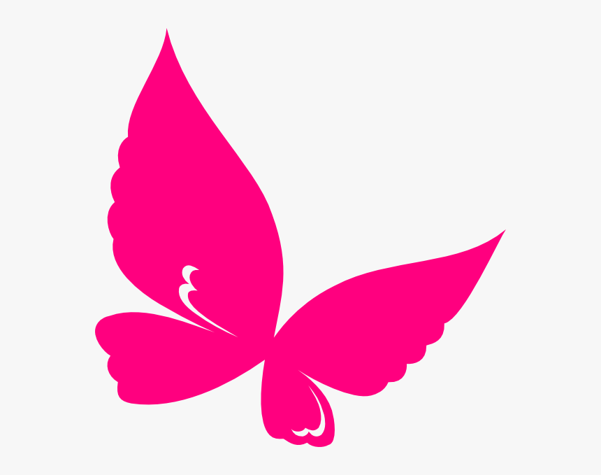 Cute Butterflies Png Free Download - Pink Butterfly Clip Art, Transparent Png, Free Download