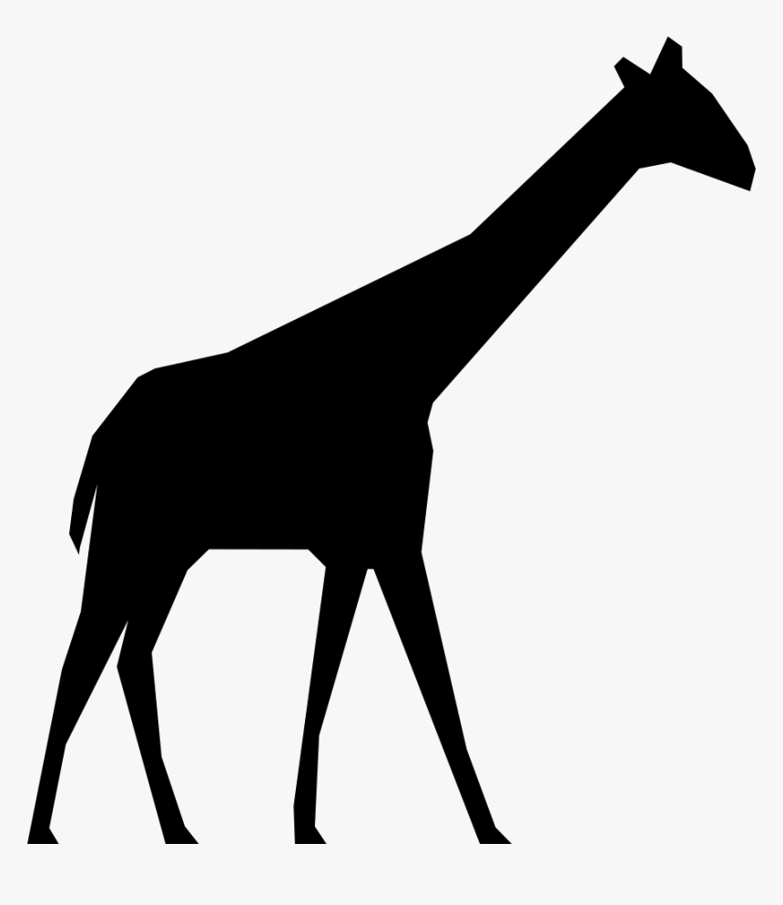 Giraffe Silhouette - Giraffe Svg Free, HD Png Download, Free Download