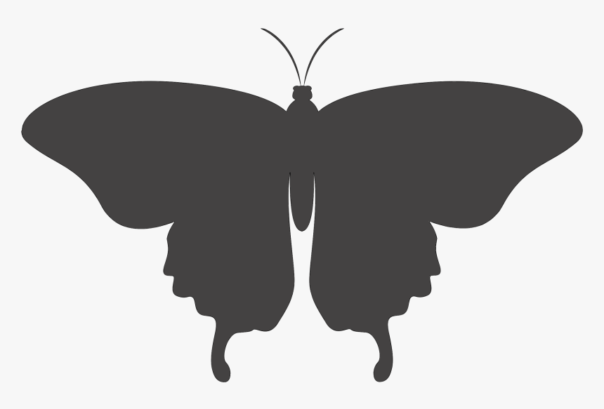 Brush-footed Butterflies Silhouette Lepidoptera Clip - Papilio, HD Png Download, Free Download
