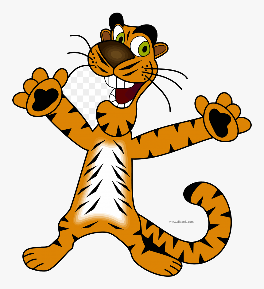 Tiger Happy Face Clip Art Clipart Stunning Free Transparent - Happy Tiger Clipart, HD Png Download, Free Download