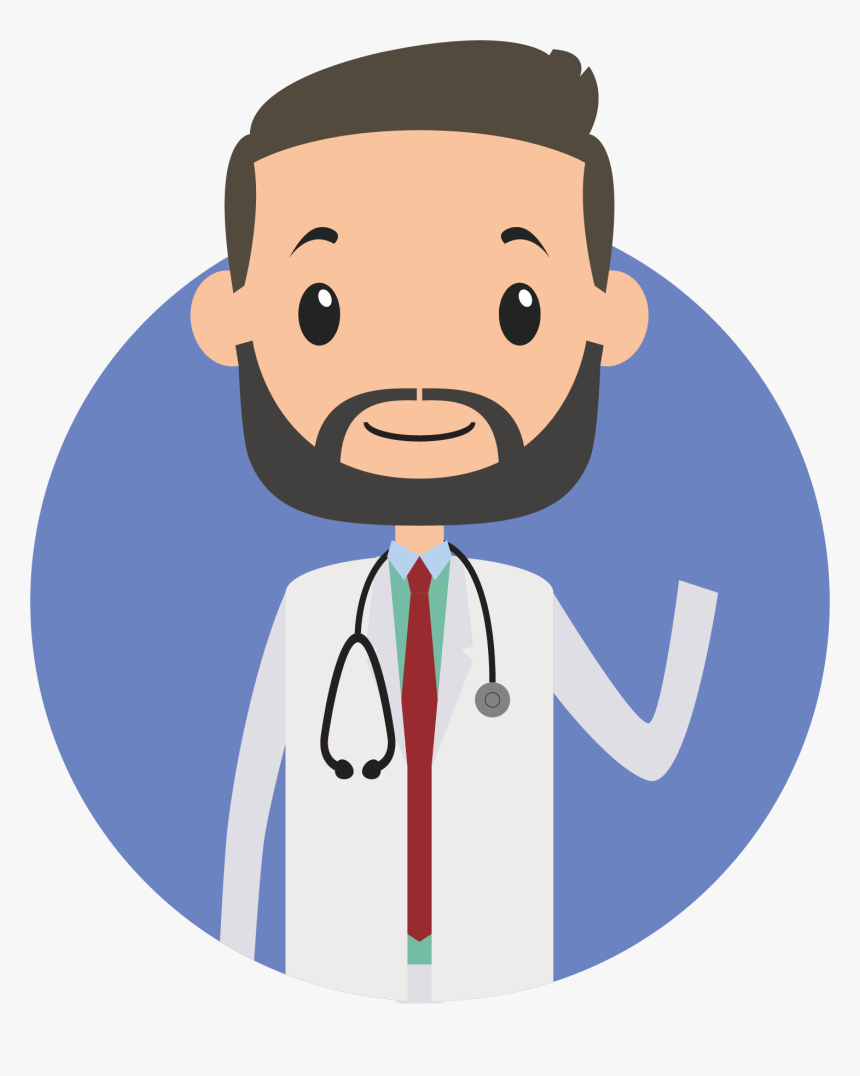 Cartoon Physician Drawing The - Doctor Cartoon Drawing, HD Png Download, Free Download