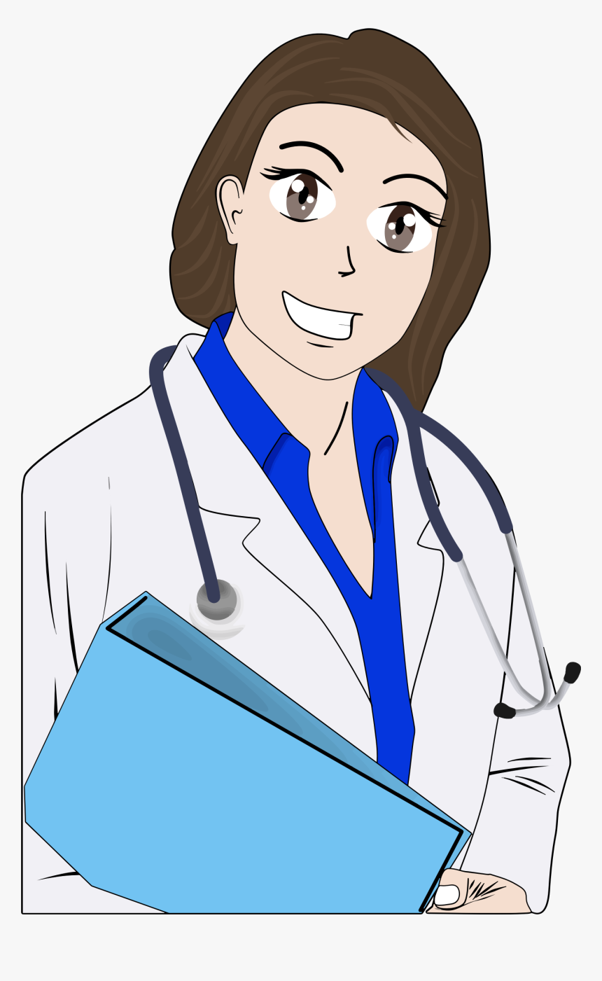 Cartoon Female Doctor - Ilustrasi Gambar Dokter, HD Png Download, Free Download