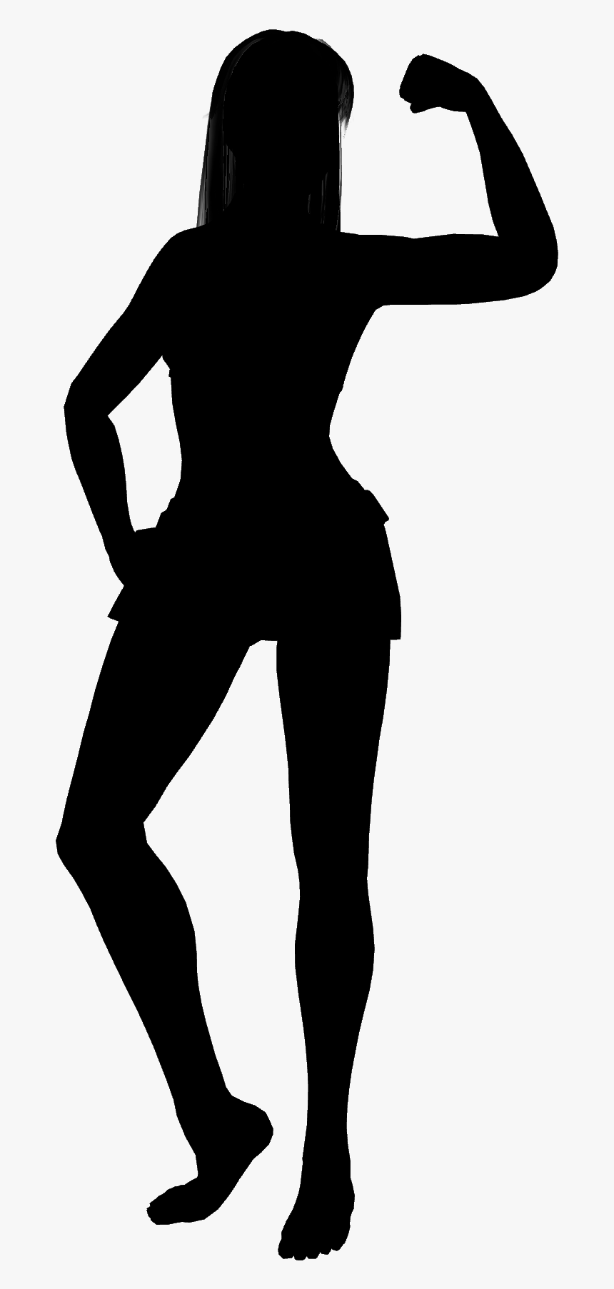 Silhouette Finger Euclidean Vector Woman Human - Illustration, HD Png Download, Free Download