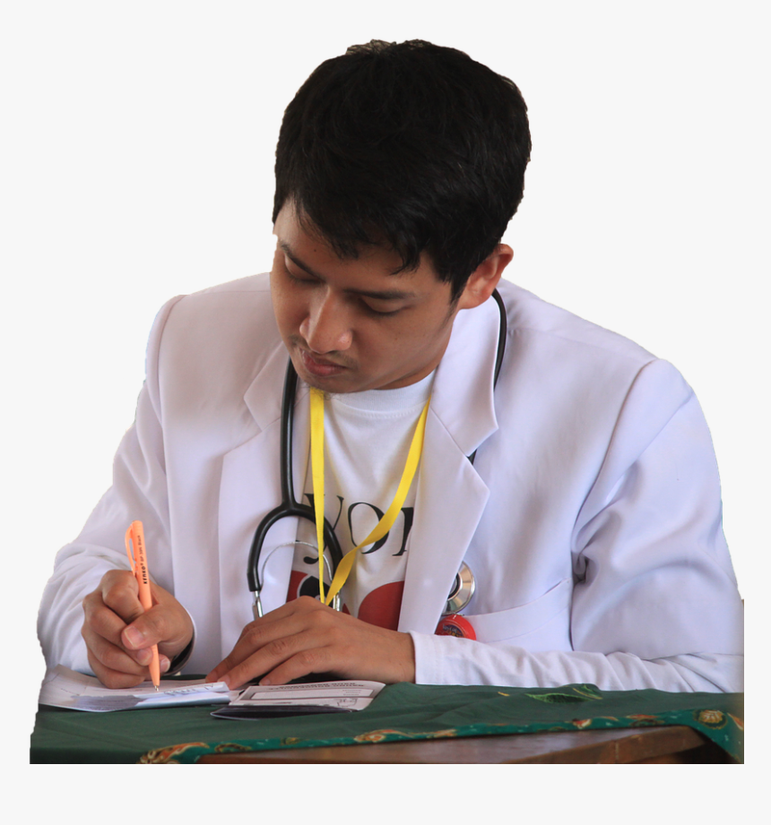 Doctor Writing Prescription Png, Transparent Png, Free Download