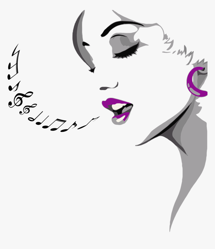 Woman Singing Clipart, HD Png Download, Free Download