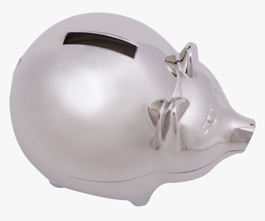 Silver Piggy Bank Png Transparent, Png Download, Free Download