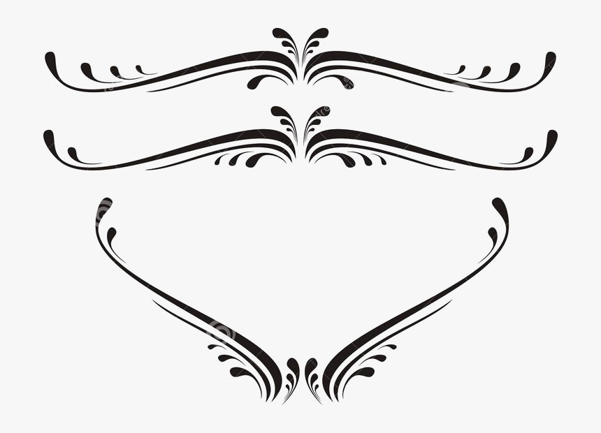 Fancy Lines Decorative Line Clipart Free Best Transparent - Vector Line Art Png, Png Download, Free Download