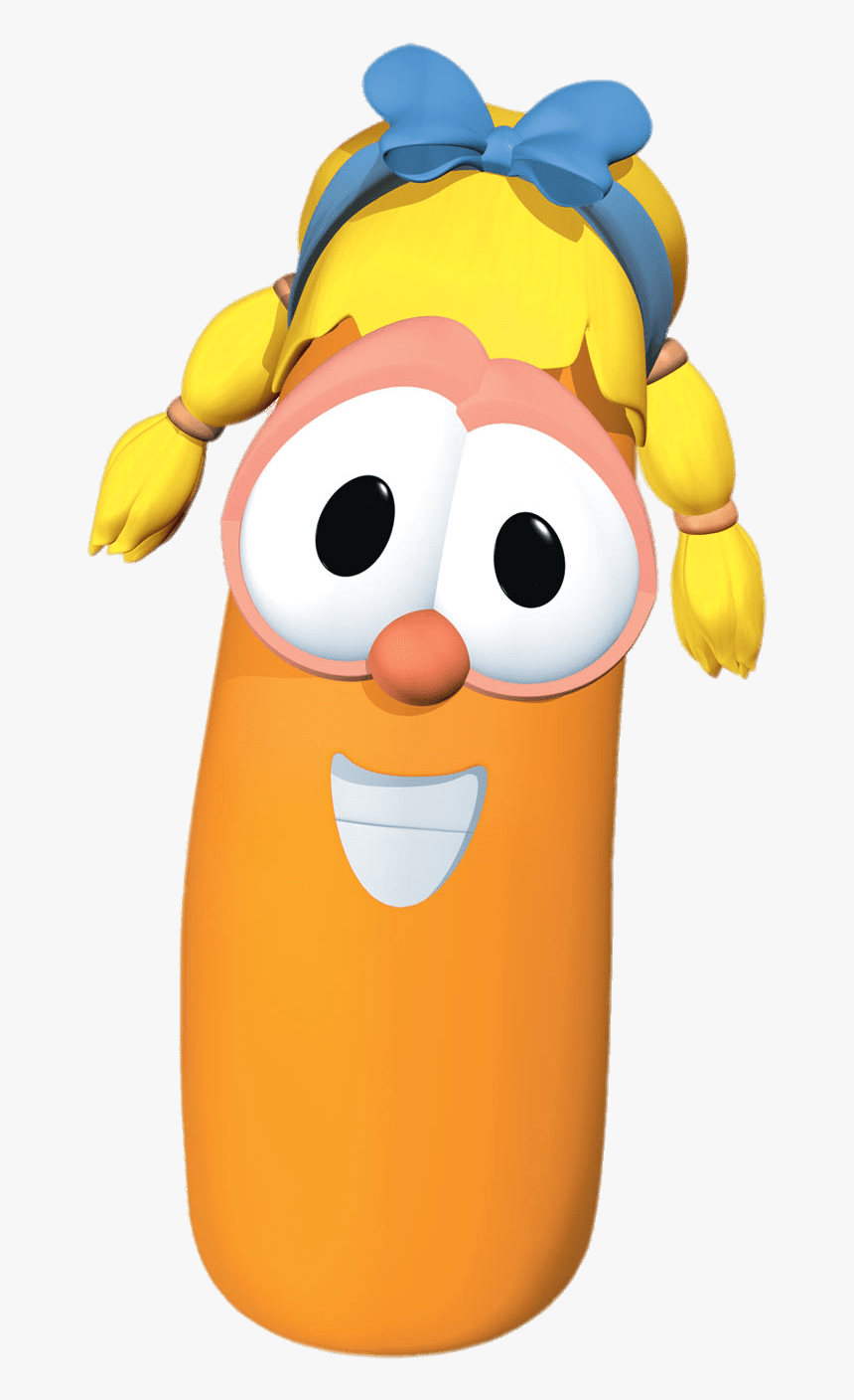 Laura Carrot Smiling - Veggietales Laura Carrot, HD Png Download, Free Download