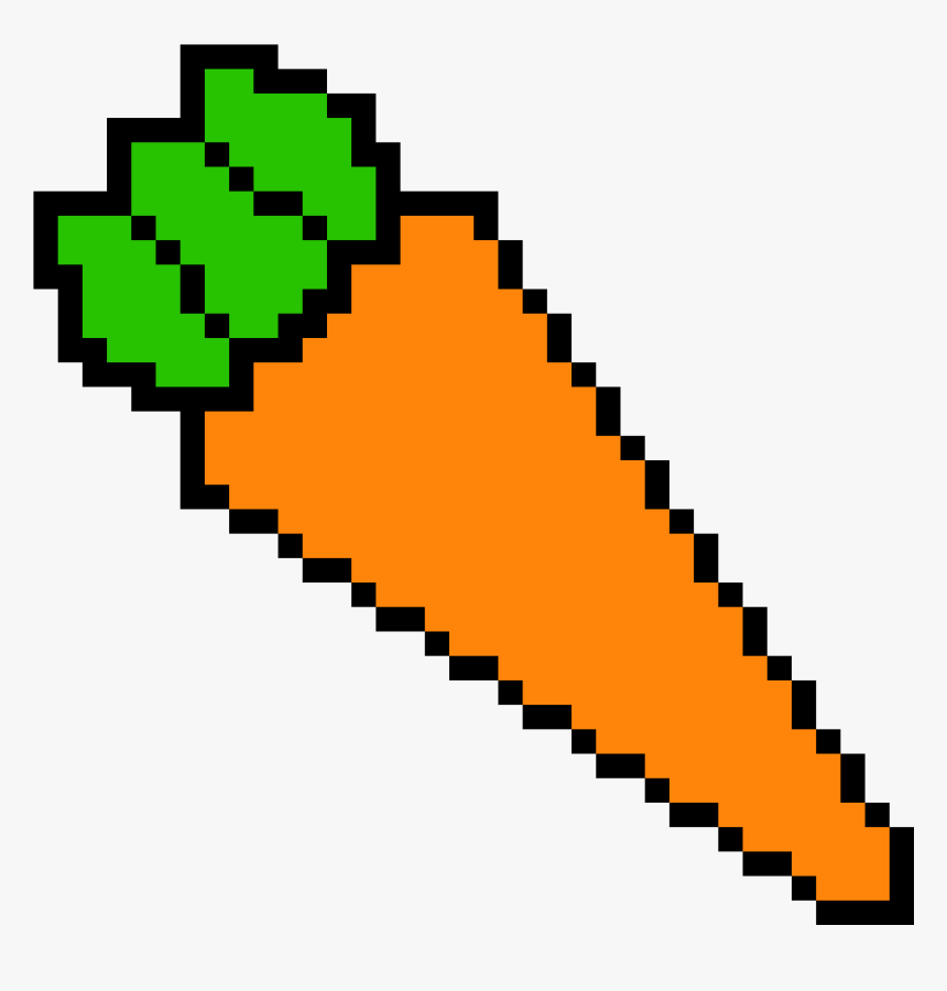 Carrot Pixel Art, HD Png Download, Free Download