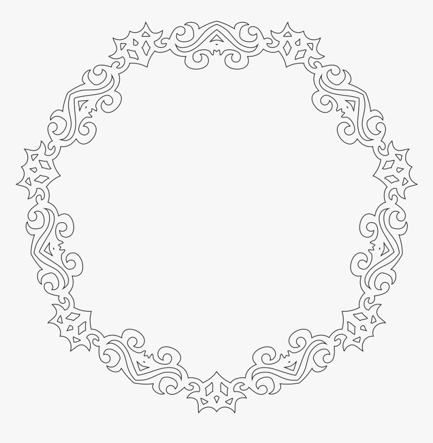 Decorative Line Art Frame - Çerçeve Şekilleri, HD Png Download, Free Download